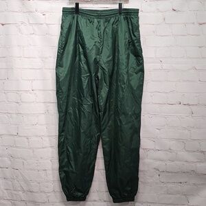 Vintage 90’s USA Lined Nylon Drawstring Track Pant Water Resistant‎ Mens Size Xl